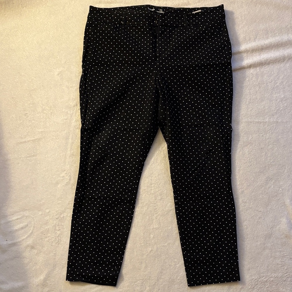 Old Navy Black Polka Dot Pants